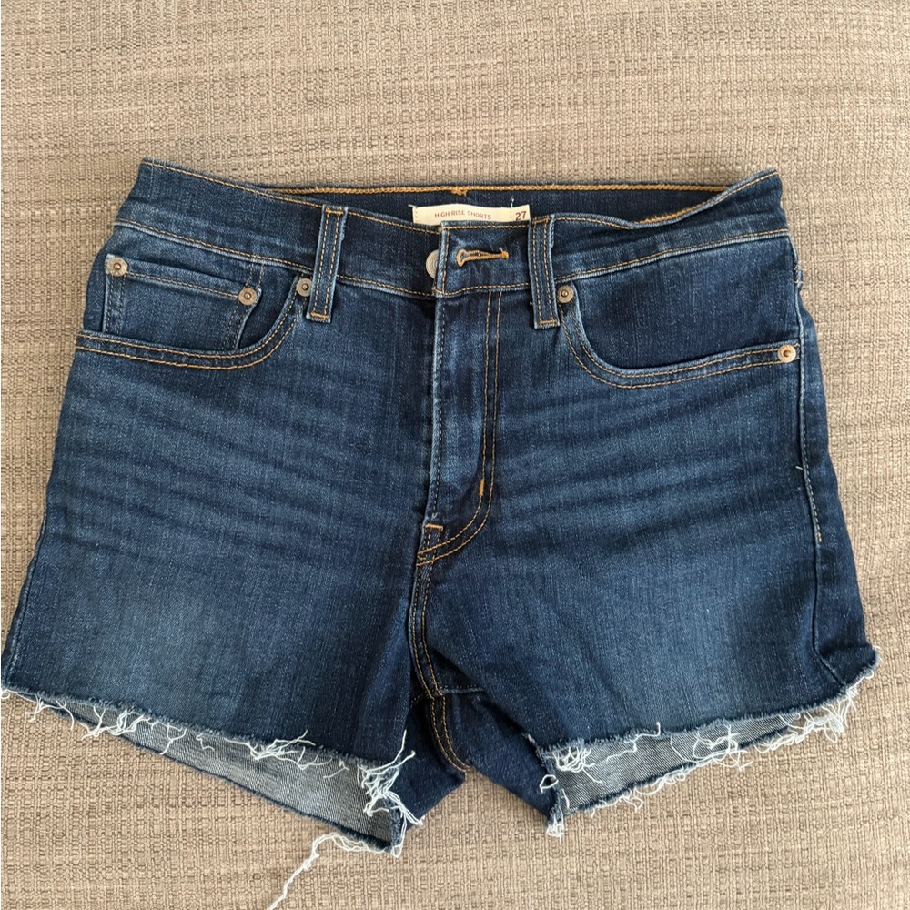 Levi's Dark Blue Jean Shorts